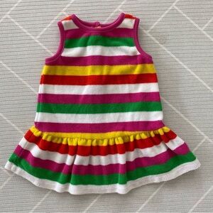 Marimekko Multicolor Striped Sleeveless Terry Dress Girl’s Size 9M